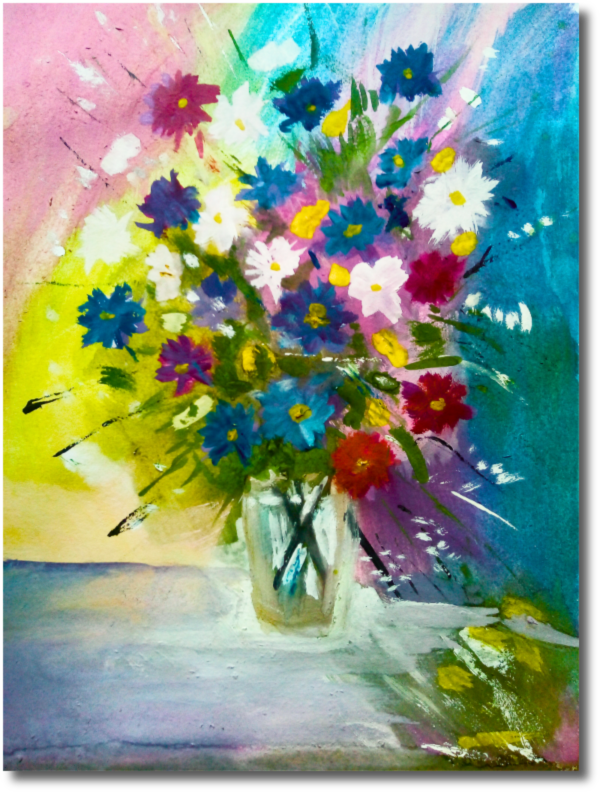 букет в вазе