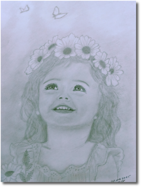 Девочка с бабочками