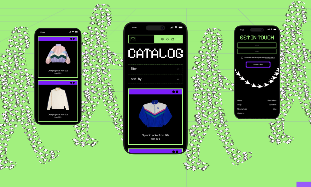 Мобильное приложение (оформление мокапов)