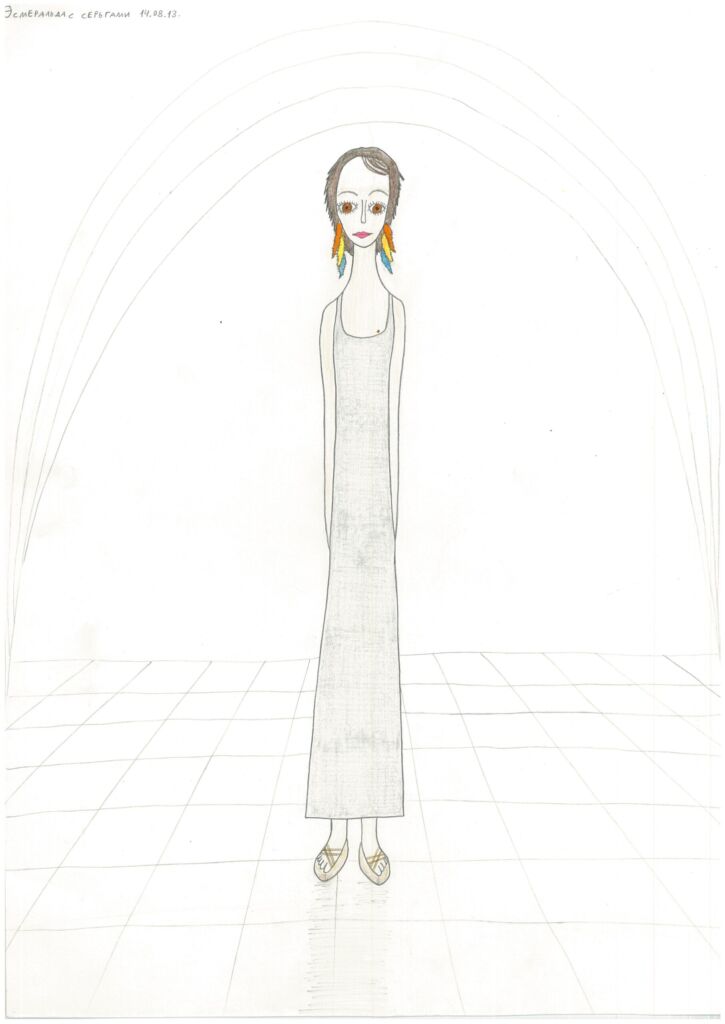 Эсмеральда с серьгами