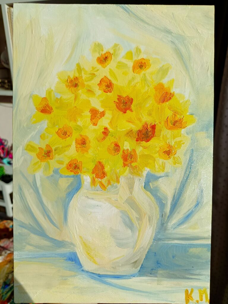 Натюрморт с нарциссами