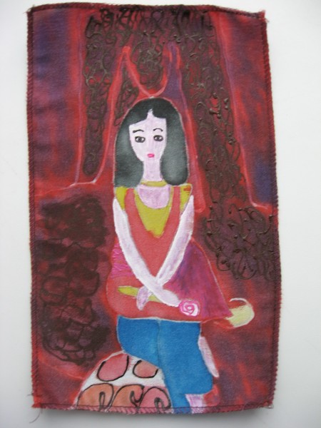 Михаил Врубель, «Девочка на фоне персидского ковра»