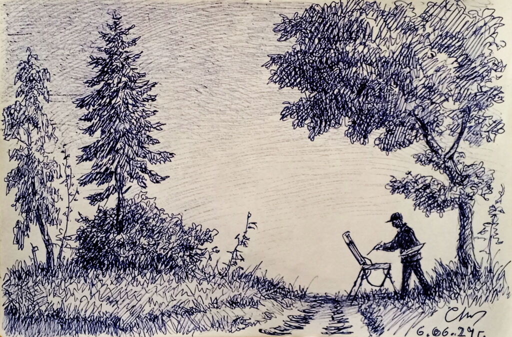 “На этюдах”