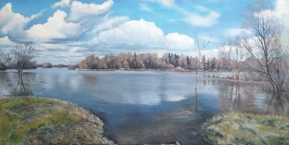 Весна.Разлив.Хопёр.с.Рождественское.